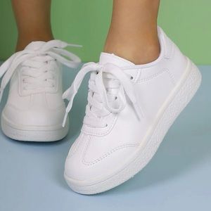 Girls white sneakers